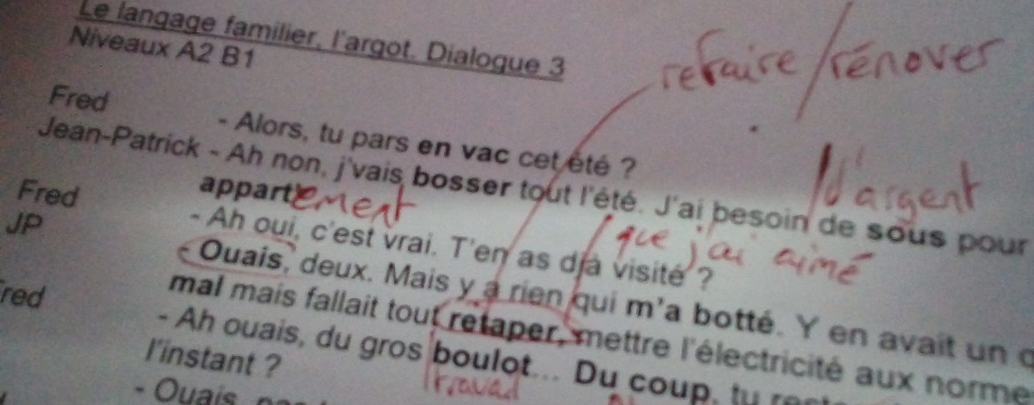 Read more about the article Les étudiants du CILFA rencontrent des Français en apprenant du langage familier !