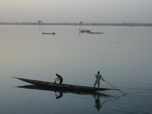 Le fleuve Niger en Afrique de l'ouest