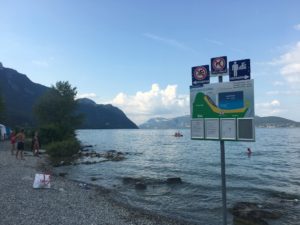 La plage du camping