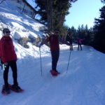 Avec les raquettes